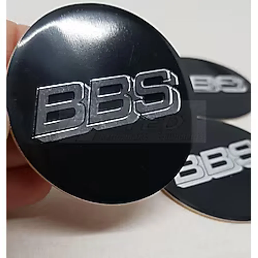 Jant Göbeği Arma Bbs 80Mm Büyük Alüminyum Yapıştırma 4'Lü Siyah