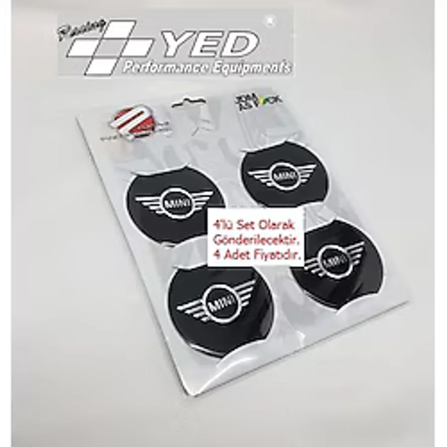Jant Gobegi Arma Mini Cooper 60Mm 4Lu Sıyah Aluminyum Yapistirma