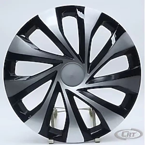 Jant Kapağı Siyah-gri Kırılmaz 13" Universal Model (Amblem Hediyeli) (1 Adet) - Siyah - Gri - 13 inç