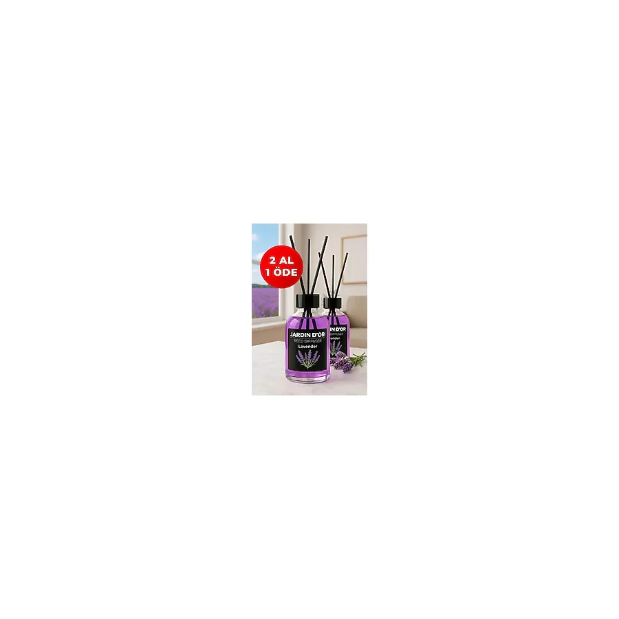 Jardin D'or Lavanta Çubuklu Oda Kokusu 50 ml X2 Adet Lavender Reed Diffuser