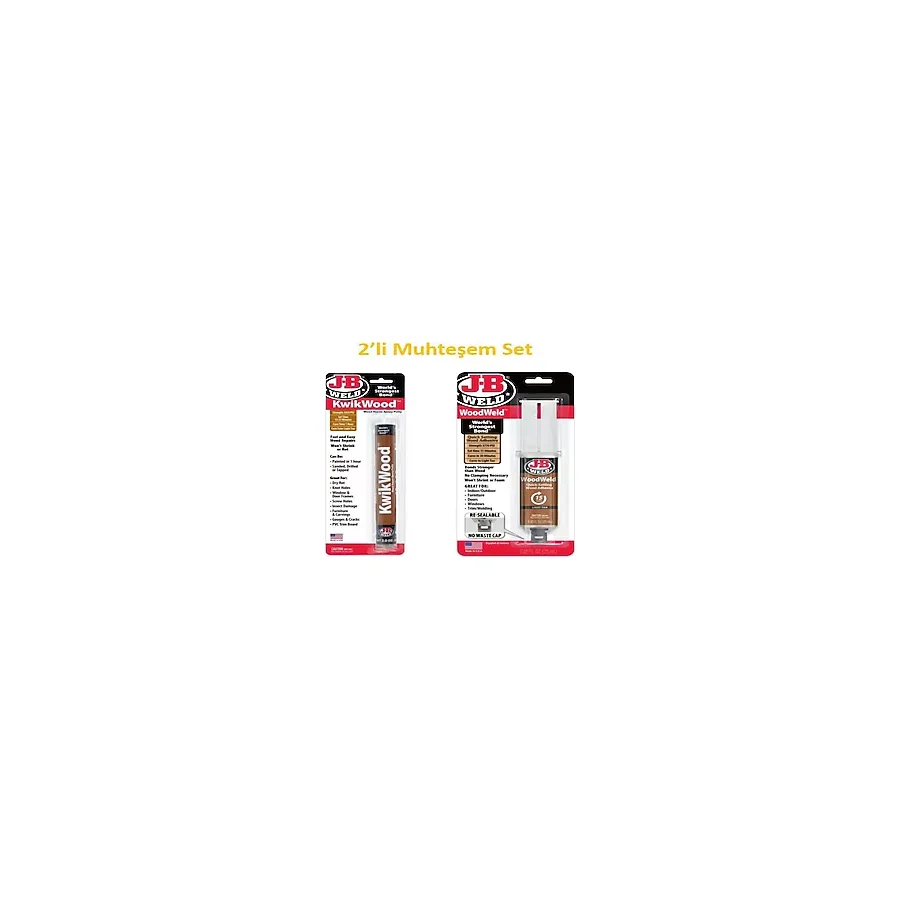 Jb Weld KwikwoodTM Epoksi Macun - 2 Oz Ahşap Onarıcı, Ahşap Yapıştırıcı Jb Weld Kwikwood Şırınga