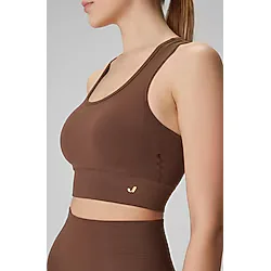 Jerf Jerf Gela Çift Katlı Kompress Sport Bra Toprak