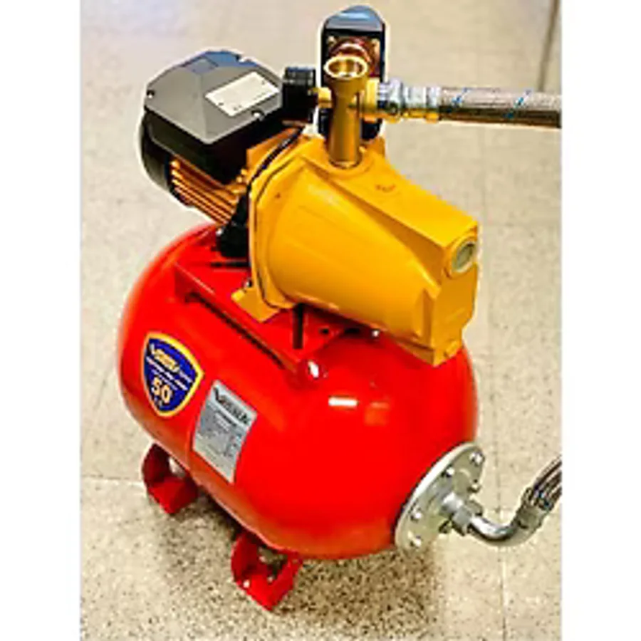 JET 100M 1 HP 5 Kat 6 Daire 50 LT Yatık Tank Kitli Paket Hidrofor