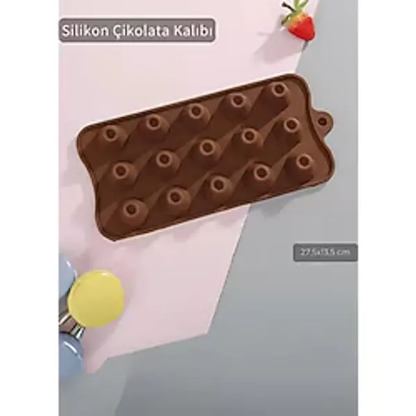 Jet's Home Dolgu Desen Silikon Çikolata Kalıbı