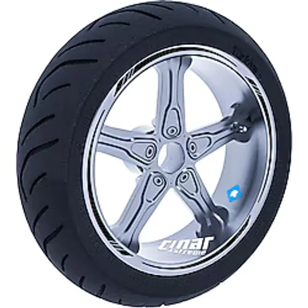 Jet Siyah 4 Parçalı Keskin Jant Şeridi Sticker Çınar Extreme