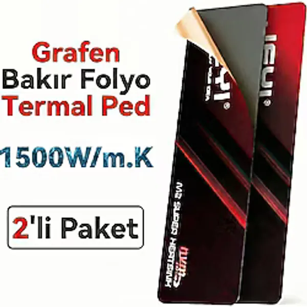JEYI M.2 2280 SSD M.2 Grafen-Bakır Folyo M.2 Heatsink Termal Ped