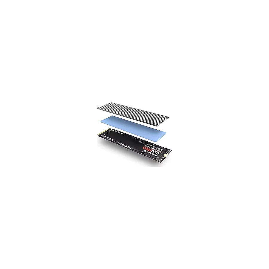 JEYI N80 M.2 NVMe SSD Alüminyum Soğutucu Kasa, Pasif Soğutma, Siyah Mat, Termal Ped ile
