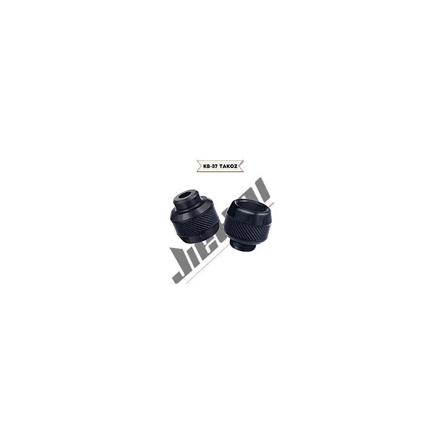JİEKAİ ARORA CAPPUCİNO 50-125UYUMLU MOTOSİKLET TEKER KORUMA TAKOZU AKS TAKOZ SİYAH xKB-37