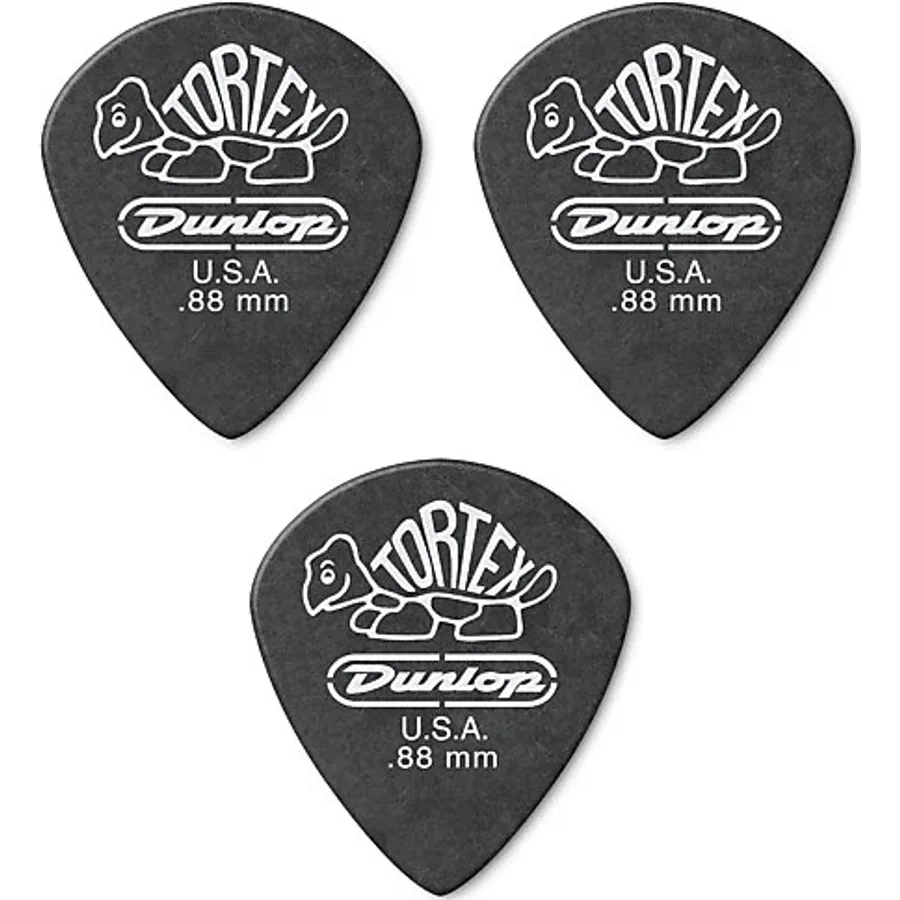 Jim Dunlop 482R.88 Gitar Penası 3 Adet Tortex Pb Jazz III Pena (0.88 mm)