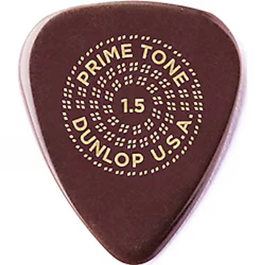 JIM DUNLOP Primetone Standart 1,5 mm Heykeltraşlı Plectra (Simli) - 12'li Paket