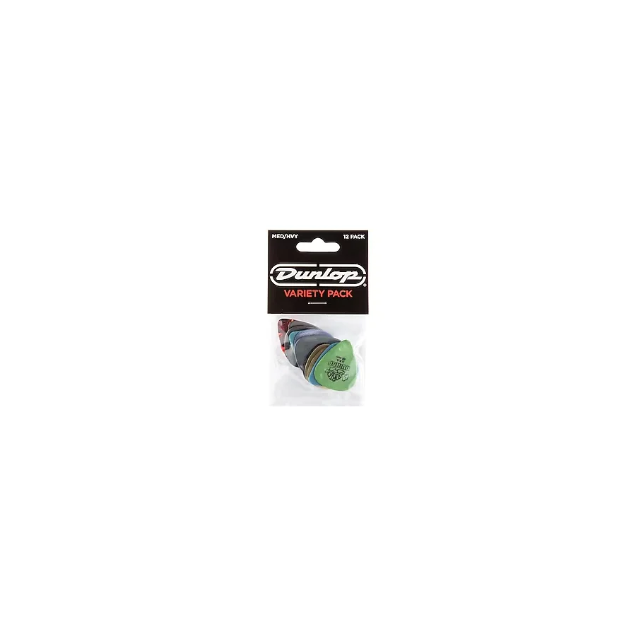 Jim Dunlop PVP102 Guitar Pick MD/HV Variety Pack 12 Adet Pena
