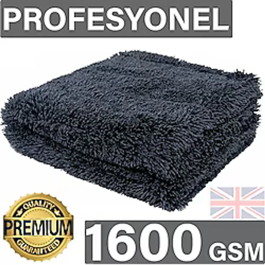 Jo Moyner Mikrofiber Oto Kurulama Havlusu Araç Kurulama Bezi Araba Temizlik Havlusu 1600 Gsm 40X40 cm