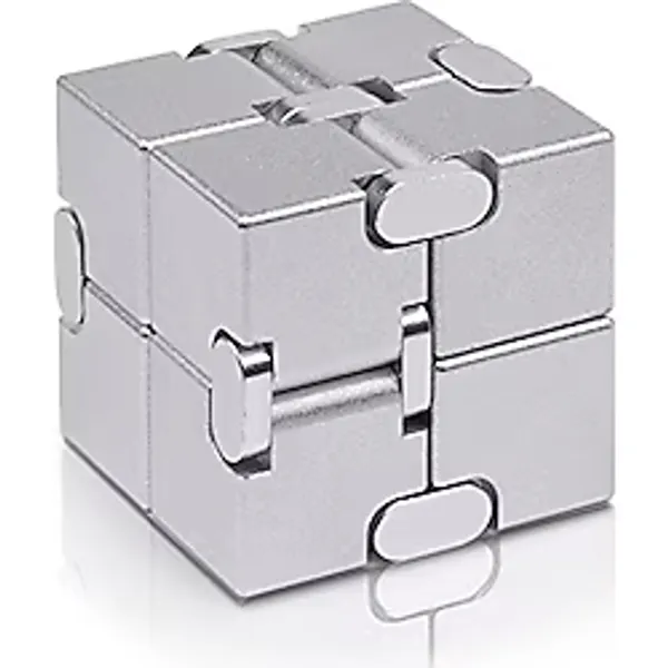 JOEYANK Fidget Cube Yeni Sürüm Fidget Parmak Oyuncakları - Stres ve Anksiyete Giderici/DEHB, Yetişkinler ve Gençler Çocuklar için Ultra Dayanıklı Duyusal Hediyeler için Metal Infinity Cube Prime