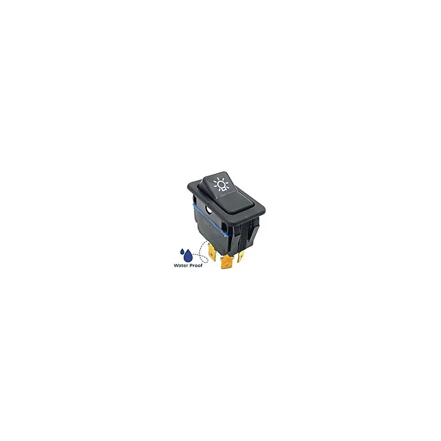John Deere Çim Biçme Makinesi Bahçe Traktörü Ana Işık Butonu Rocker Anahtar Switch 4 Pin On-Off Su Geçirmez IP67 - AM117324