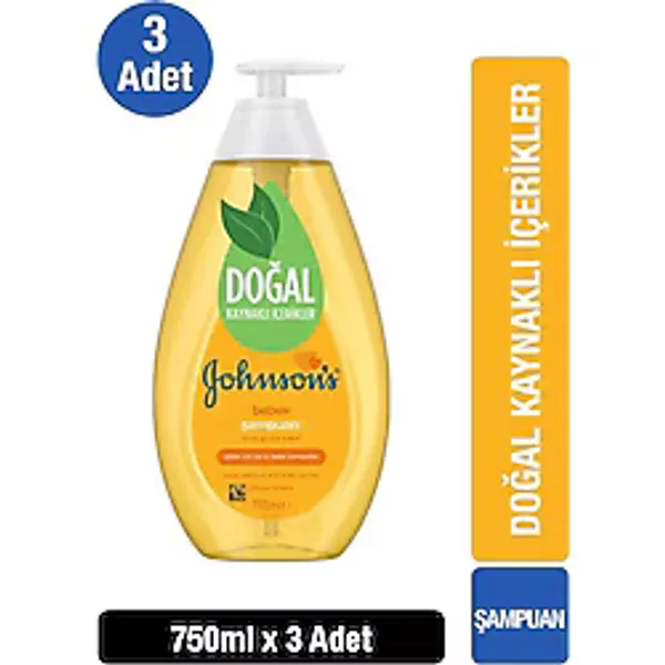 Johnson's Baby Göz Yakmayan Çiçek Özlü Bebek Şampuanı 3x750 ml
