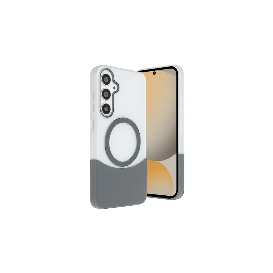 Joko Samsung Galaxy S24 Fe Velar Magsafe Kapak - Natural Grey