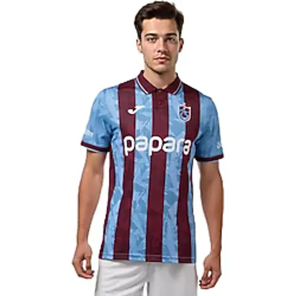 Joma Trabzonspor 25/26 Bordo/Mavi Unisex Mavi İç Saha Çubuklu Forma