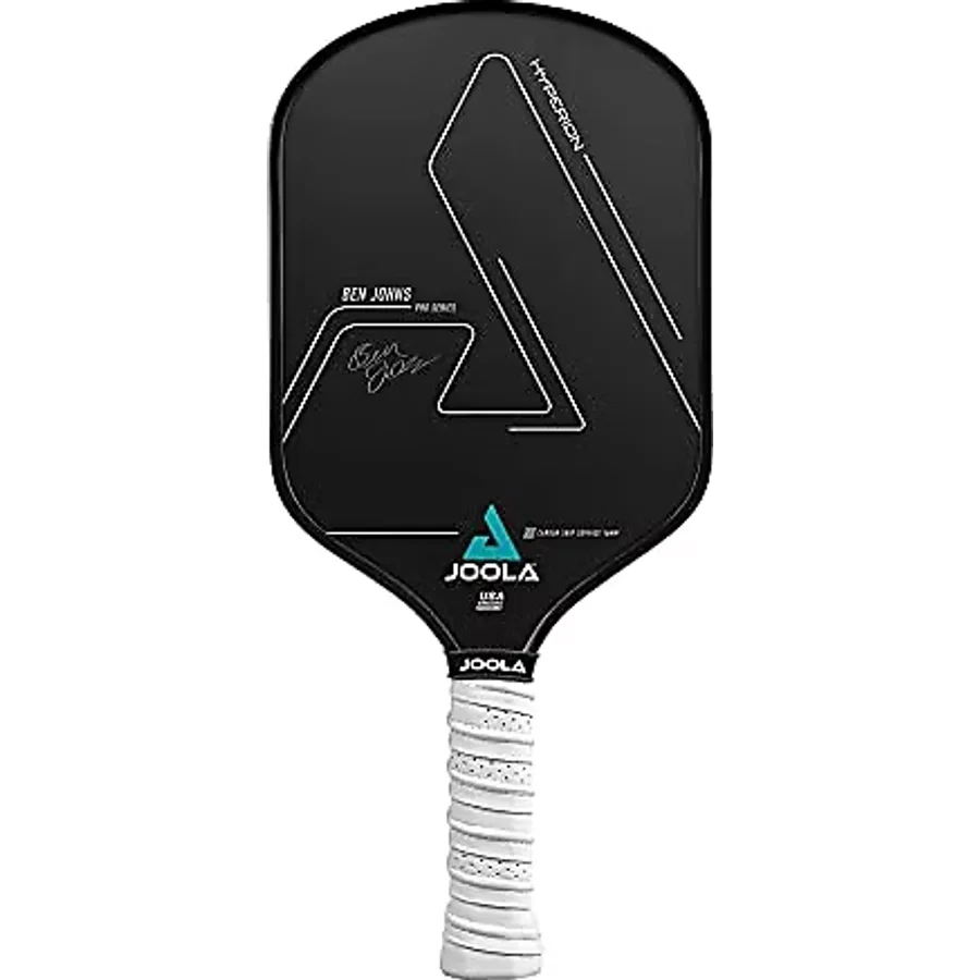 JOOLA Ben Johns Hyperion CGS 16 mm Pickleball Küreği - Ekstra Güçle Dönme ve Kontrol için Dokulu Karbon Kavrama Yüzey Teknolojisi - Polipropilen Petek Çekirdek Pickleball Raketi
