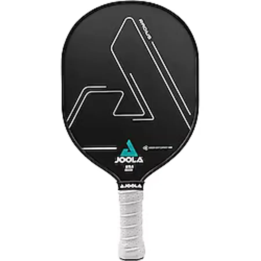JOOLA Dokulu Karbon Kavrama Yüzeyli Radius Pro Pickleball Küreği - Daha Fazla Döndürme ve Maksimum Kontrol Yaratır En Büyük Sweetspot 16 mm Raket Tepkisi Polipropilen Petek Çekirdek