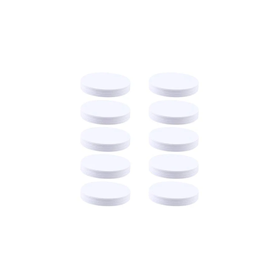 Jopto 50 Adet NFC Etiketleri NXP Ntag215 NFC Etiket 25 mm (0,98 inç) Yuvarlak PVC Boş Beyaz Kartlar Çip %100 Uyumlu Amiibo ve TagMo