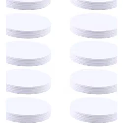 Jopto 50 Adet NFC Etiketleri NXP Ntag215 NFC Etiket 25 mm (0,98 inç) Yuvarlak PVC Boş Beyaz Kartlar Çip %100 Uyumlu Amiibo ve TagMo