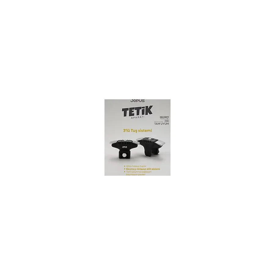 Jopus Pubg Metal Tetik Aparatı Metal Ateş Tuşu - Siyah