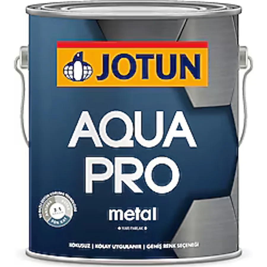 Jotun Aqua Pro 0.9 lt Yarı Parlak Metal Boyası