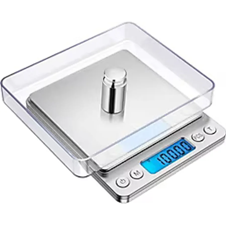 Jouis Dijital Hassas Tartı, 3 KG Kapasite, 0.1 Gr Hassasiyet, LCD Ekran, Mutfak ve Kuyumcu Terazisi