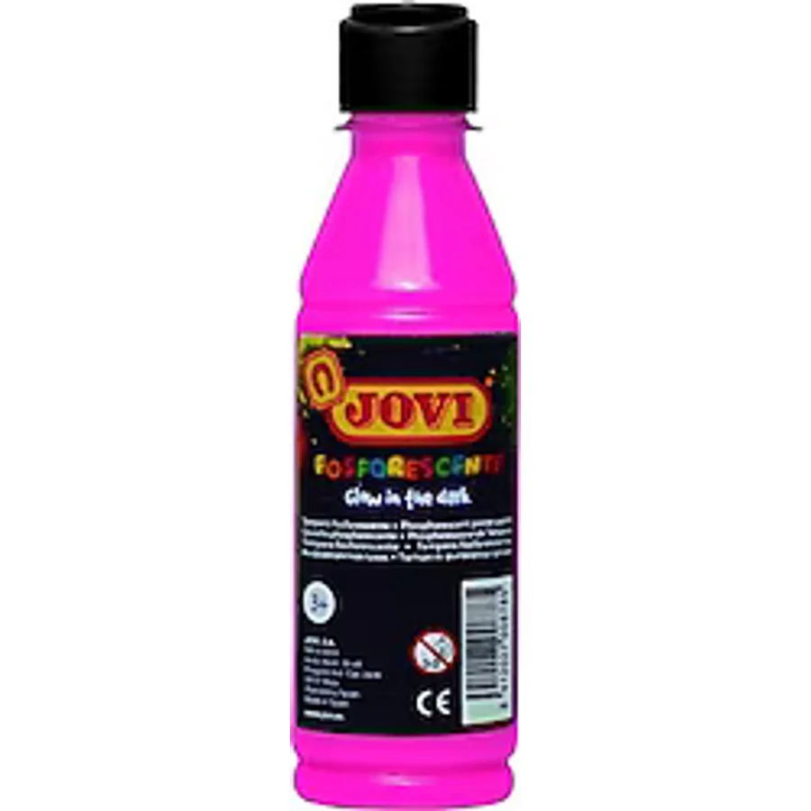 Jovi 250 ml Fosforlu Sıvı Guaj Boya Pembe