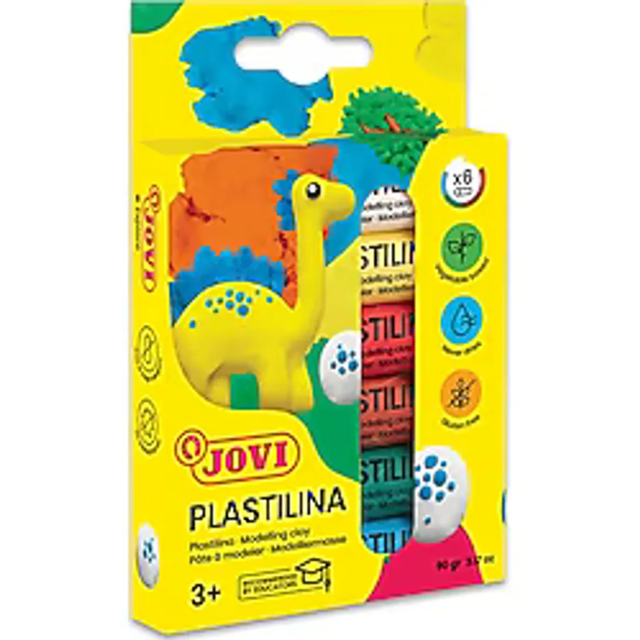 Jovı 90/6 15Gr Kurumayan Oyun Hamuru 6 Renk - Blıster