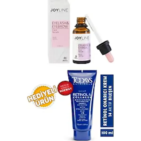 Joyline Kaş ve Kirpik Onarıcı Bakım Serumu 30ml + Todays Onarıcı Krem 100ml Hediyeli