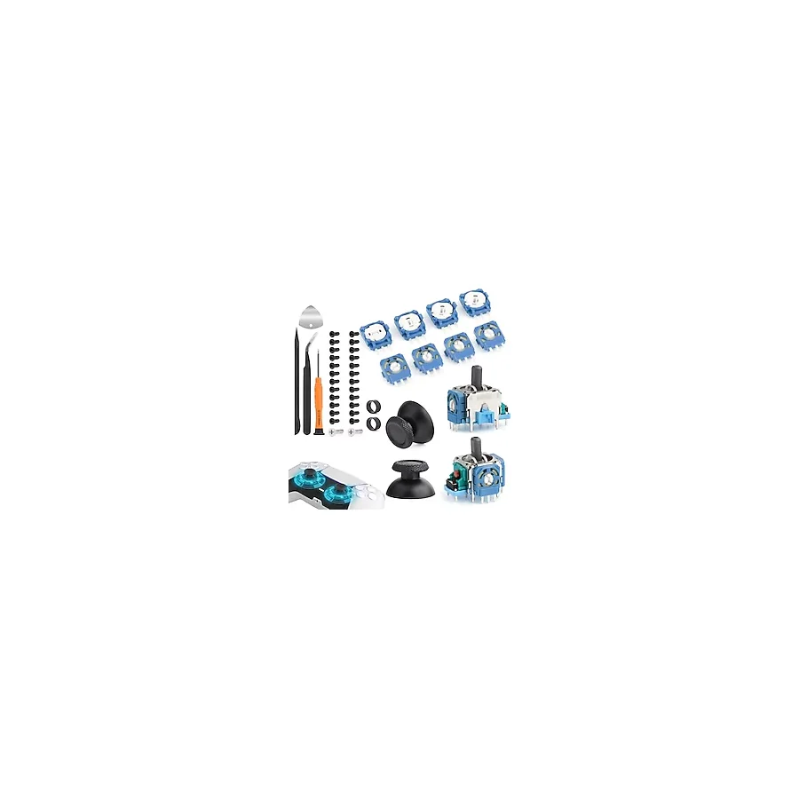 Joysticks PS5 için potansiyometre yedek Sony PlayStation 5 PS5 3D Analog sensör modülü ThumbStick denetleyicisi aksesuarları parçaları ile onarım araçları