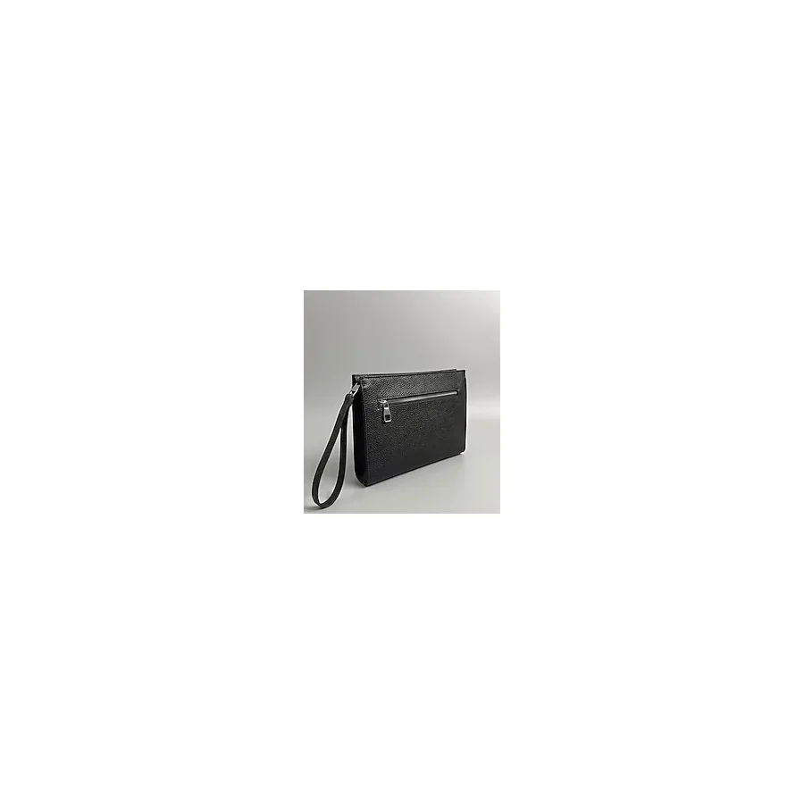 JR Boutique Erkek El Çantası Çift Fermuarlı Suni Deri Organizer Portföy Clutch Çanta-Siyah