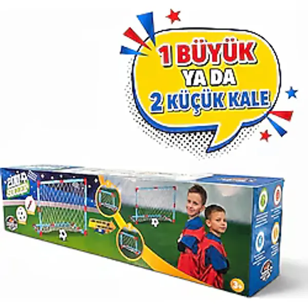 JRK 2'si 1 Arada Futbol Kalesi Seti - Minyatür Çocuk Futbol Kalesi