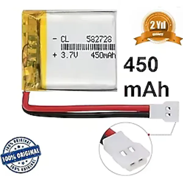 Jst Mx2.0 450 Mah 3.7v Drone Helikopter Oyuncak Araba Telsiz Telefon Pili