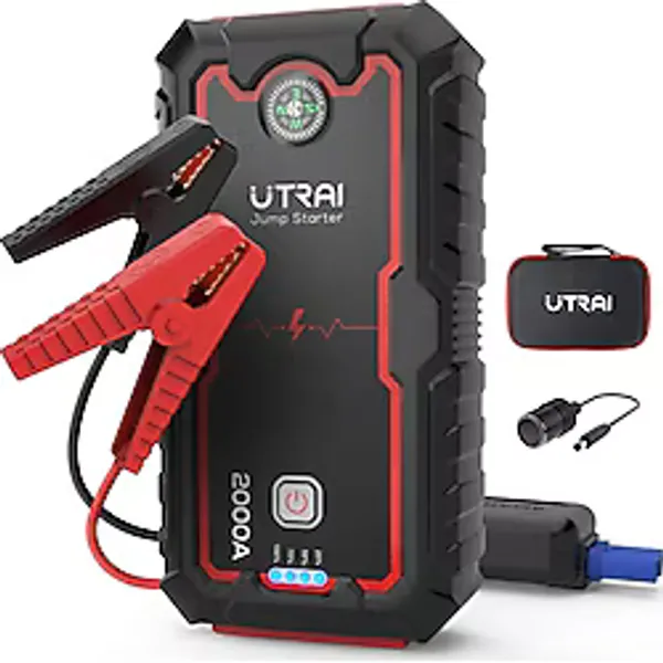 Jstar One 22000Mah 2000A Jump Starter Taşınabilir Akü Takviye Cihazı (Çanta + Pusula + Powerbank + Led Lamba)