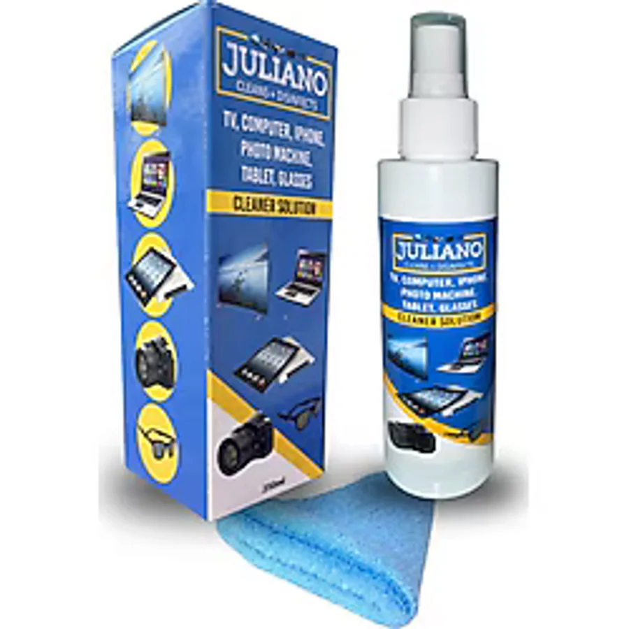 Juliano 250 ML + 50 ML Ekran Temizleme Seti TV, Cep Telefonu, Gözlük, Kamera İçin Koruyucu Özellik