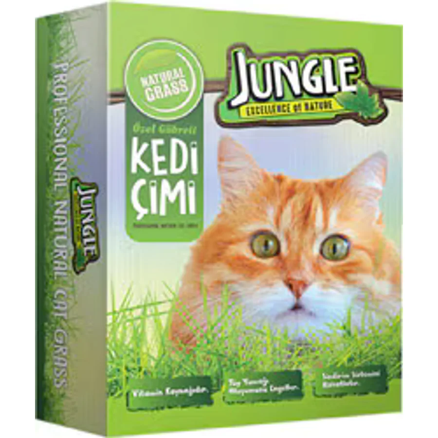 Jungle Doğal Fileli Kedi Çimi