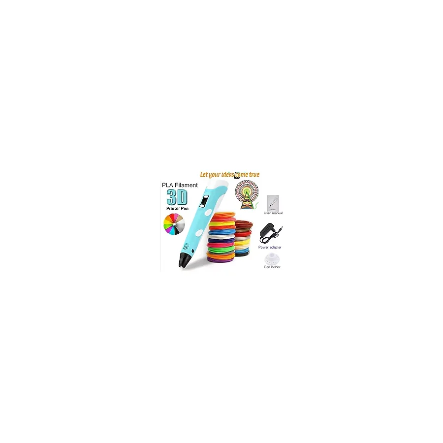 JUNGLEE 3d Pen 3 Boyutlu Yazıcı Kalem 3 Renk X 3 Metre Filament 3d Printing Pen