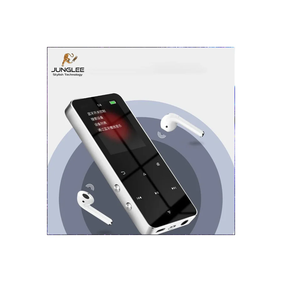 JUNGLEE Bluetooth Lu Mp3-mp4 Çalar Fm Radyolu Şarjlı Mp4 Player Dahili Hoparlör 8gb Hafızalı Müzik Çalar