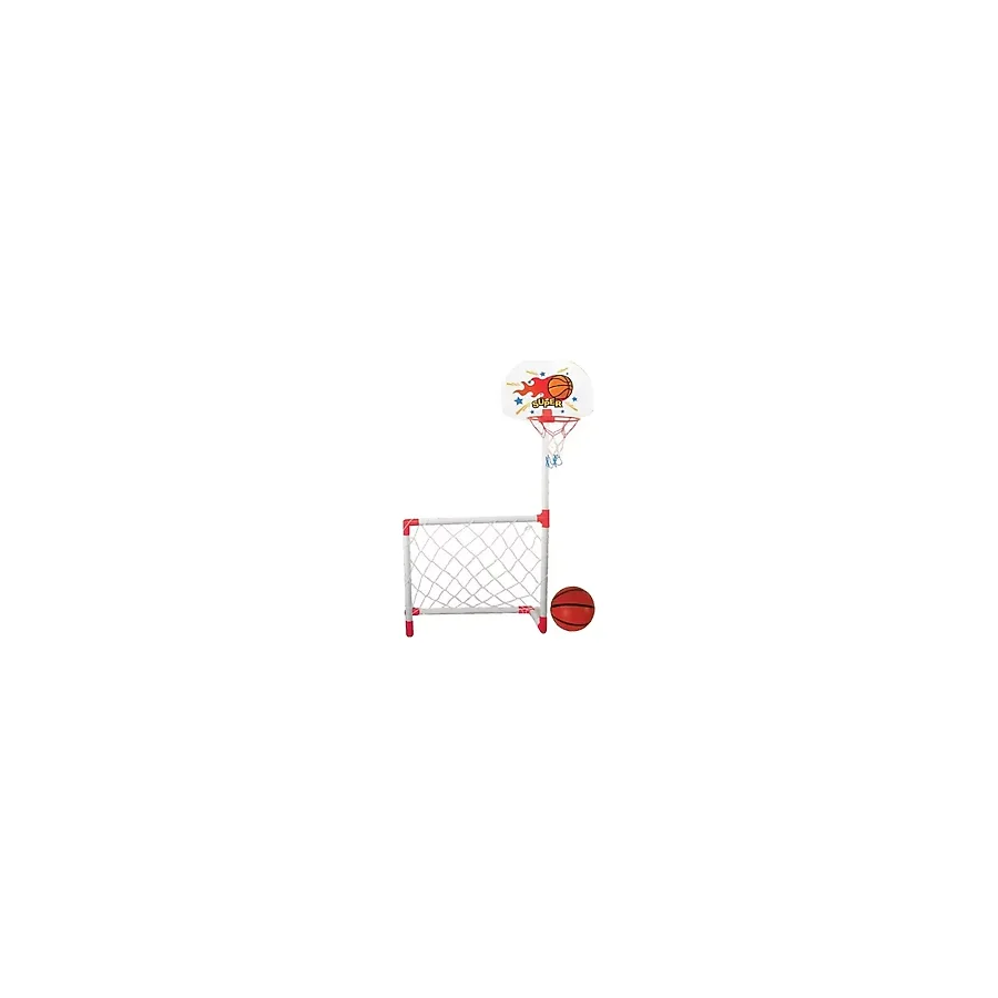 Junior Oyuncak Kale Ve Pota Futbol Basketbol 2li Set Top Dahil