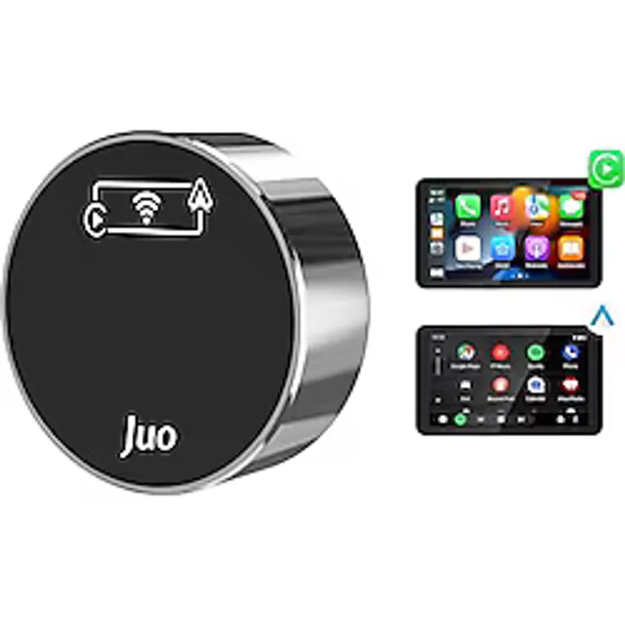 Juo Kablosuz CarPlay Android Auto Kabloludan Kablosuza Çevirici USB ve Type-C Adaptör
