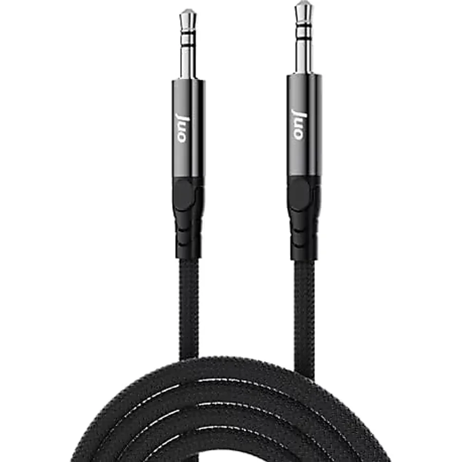Juo Stereo 3.5mm TRS Jack Örgülü Aux Ses Kablosu 3 Metre