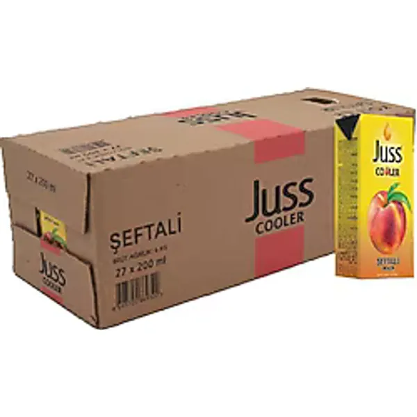 Juss Cooler Şeftali Meyve Suyu 27x200 ml