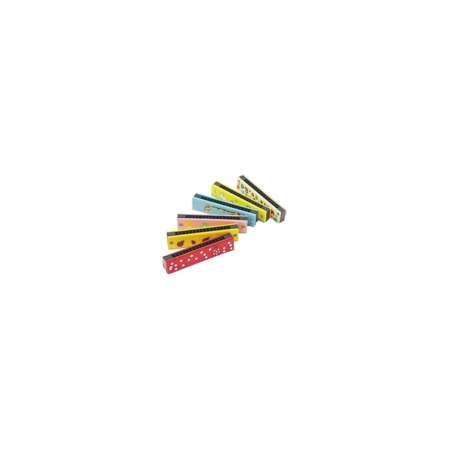 Just Cheap Store Çocuk Mızıka Ahşap Mızıka Nefes Egzersizi Müzik Aleti - 10