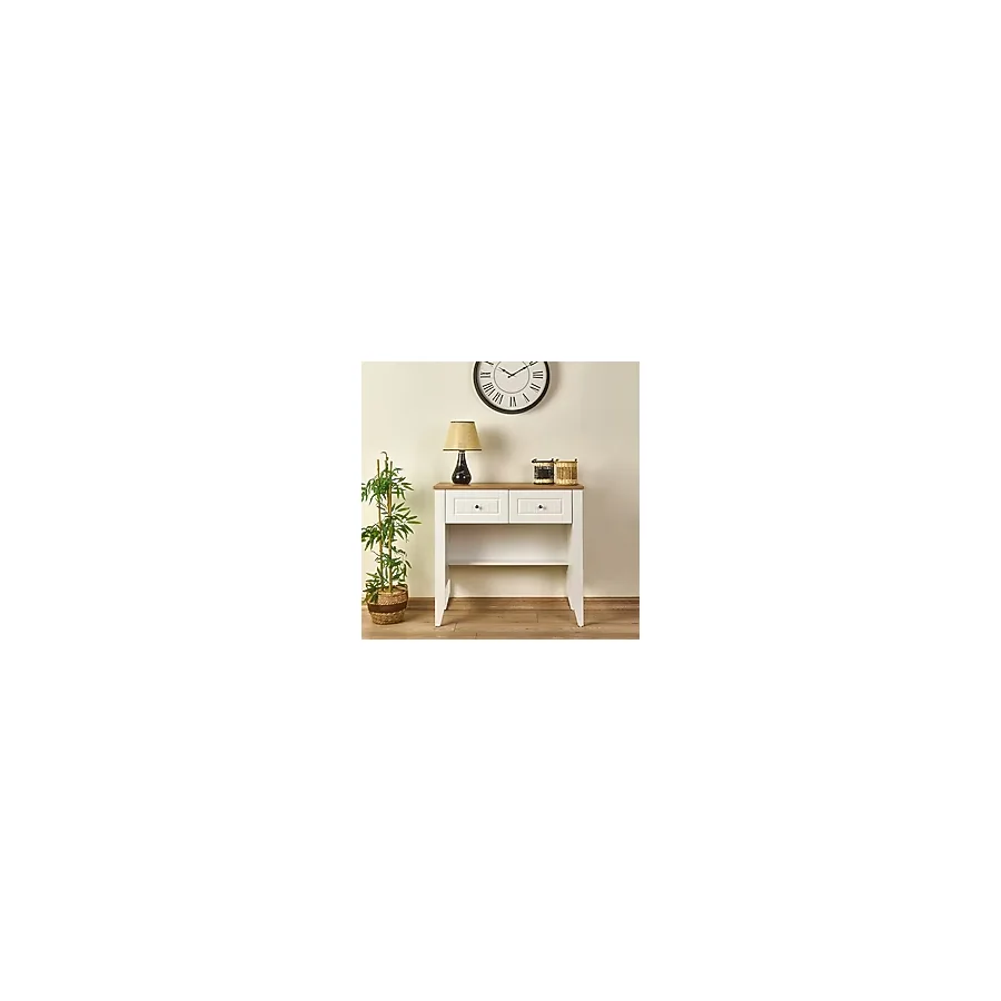 Just Home Mona Dresuar - Beyaz / Sepet - 83x38x90 cm