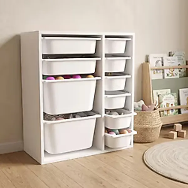 Just Home Small Duo 10 Sepetli Oyuncak Dolabı - Beyaz