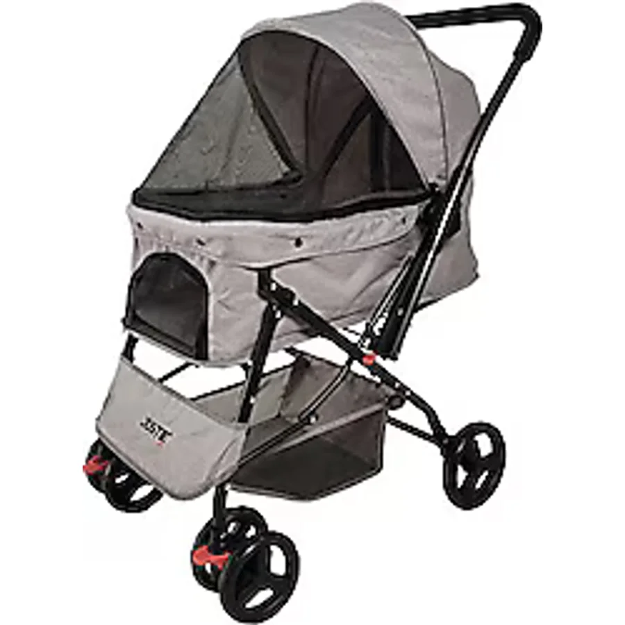 Justie Pet Collesium 76x52x95 cm Gri Kedi Köpek Arabası