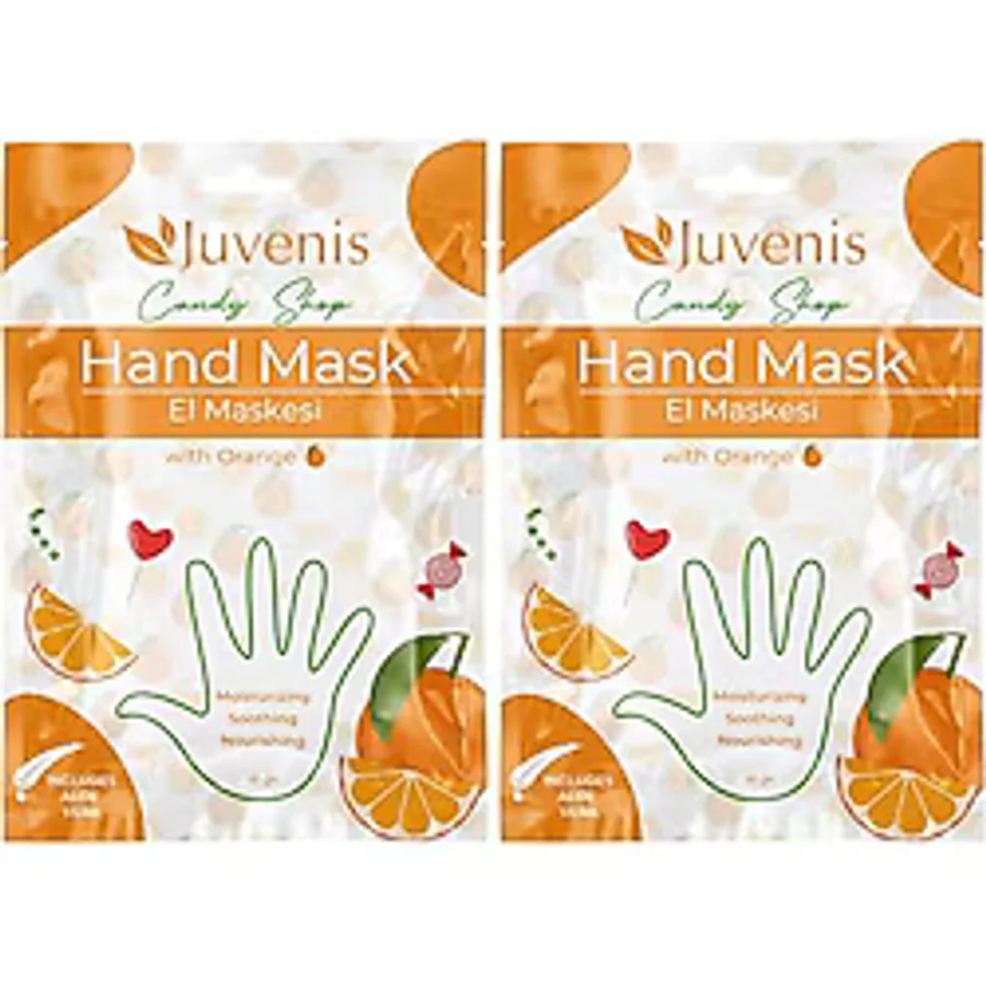 Juvenis Candy Shop Portakallı El Maskesi 2li paket