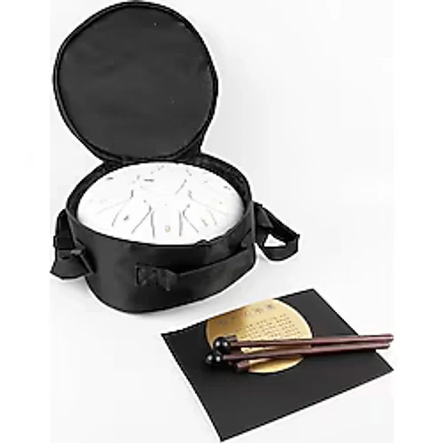 Jwin Jtn-1011 10 Inc 11 Ses Ton Celik Handpan Tongue Drum Davulu - Beyaz